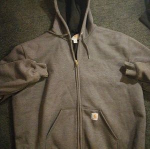 Men CARHARTT grey zip jacket